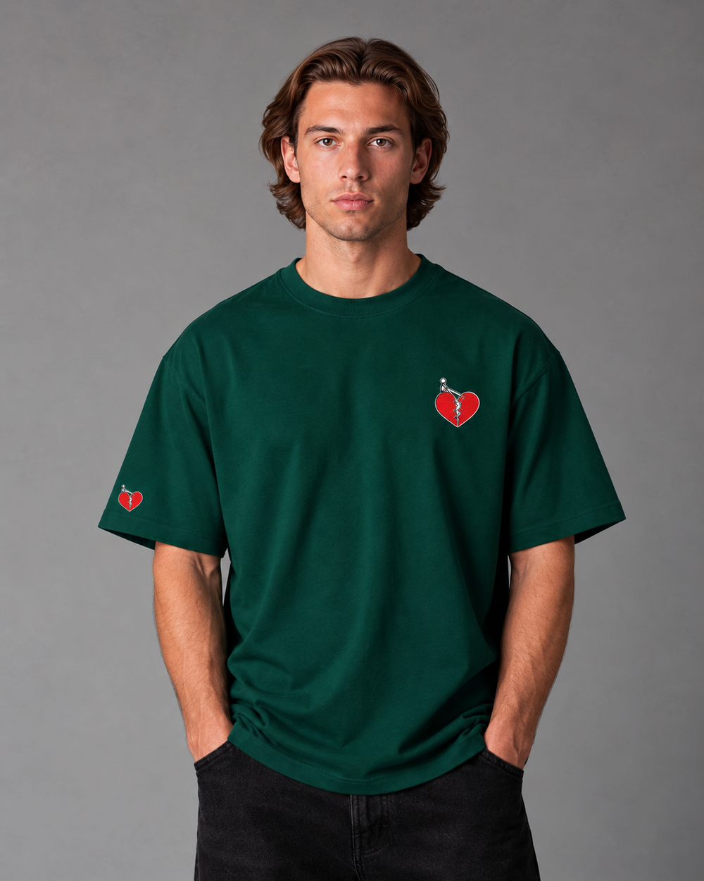 T-shirt Vert — "La Terre Qui Résiste" — vue de face
