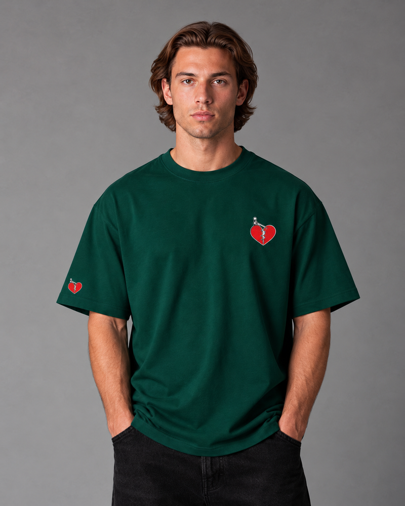 T-shirt Vert — "La Terre Qui Résiste"