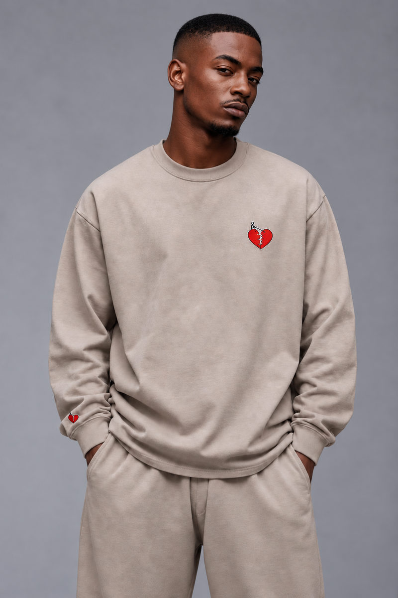 Long Sleeve Écru — "Les Cendres Debout"