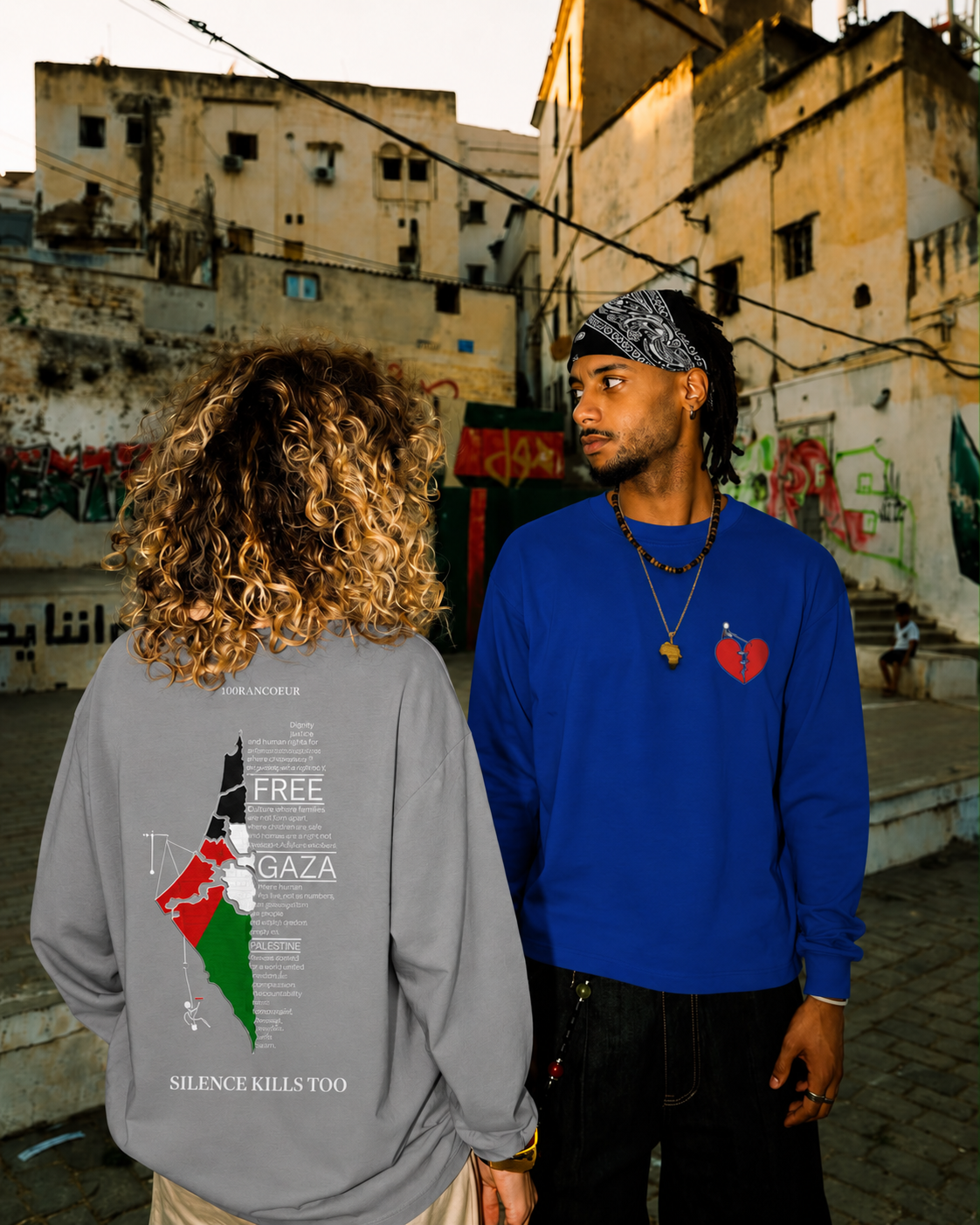 Long Sleeve Bleu Roi — "L'Horizon"