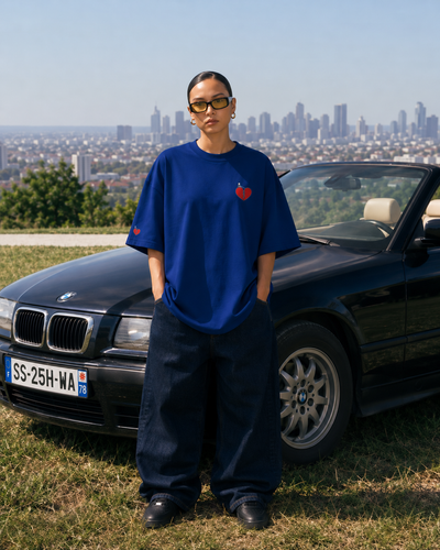 T-shirt Bleu Roi — "L'Horizon"