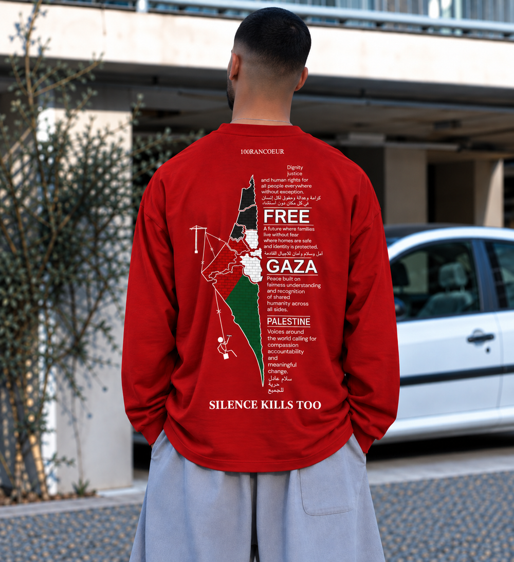 Long Sleeve Rouge — "Le Cri" — vue de dos