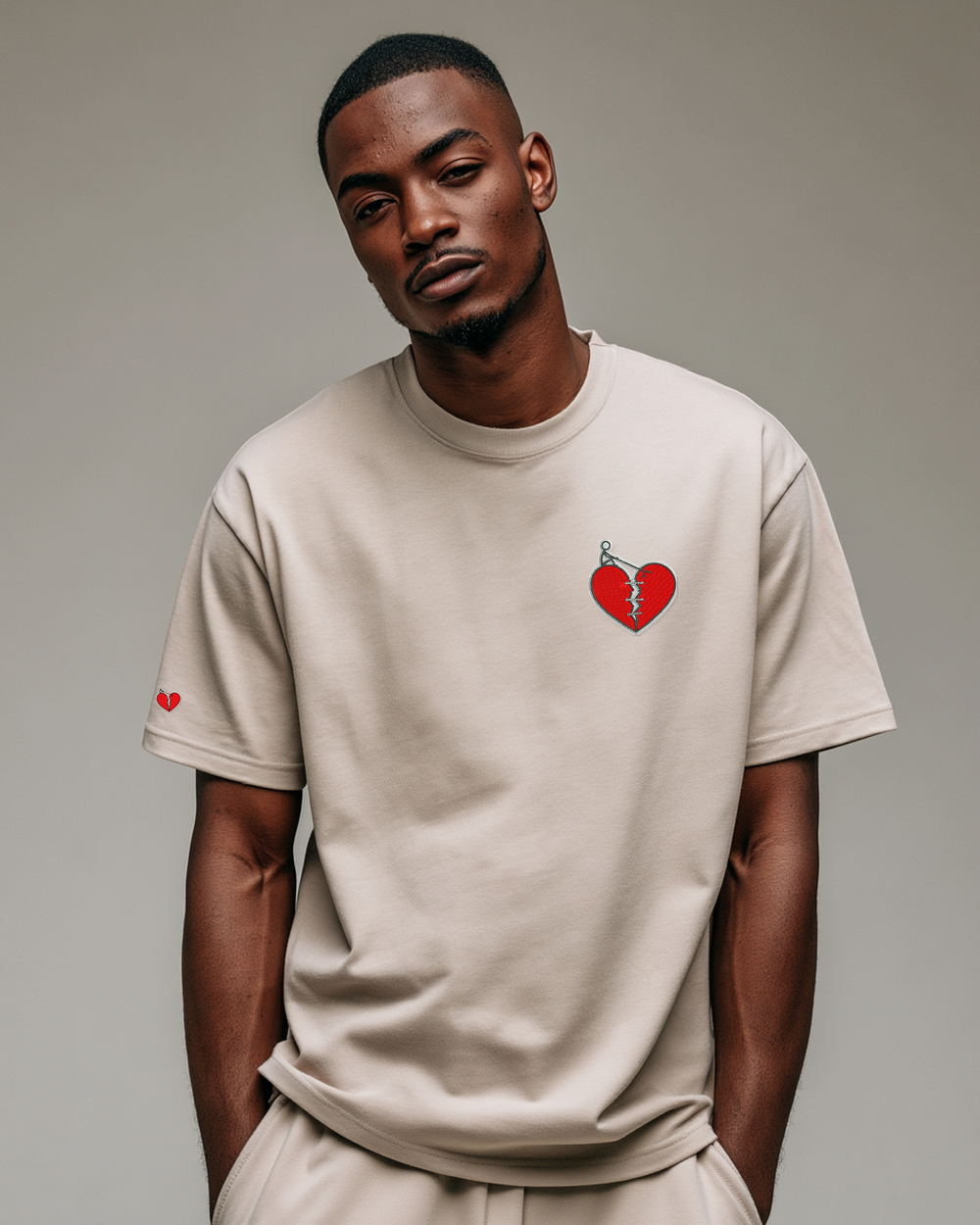 T-shirt Écru — "Les Cendres Debout" — vue de face